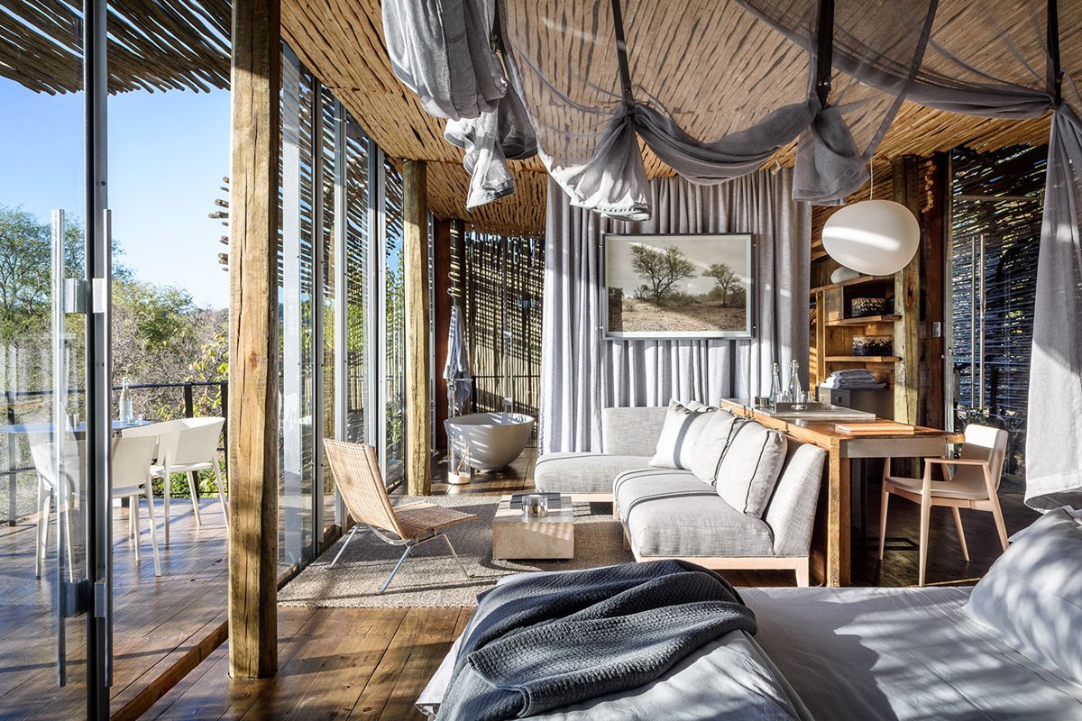 Singita Lebombo Lodge en Singita Private Concession (Kruger)
