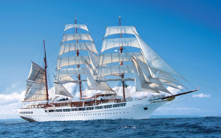 Sea Cloud II en Spain