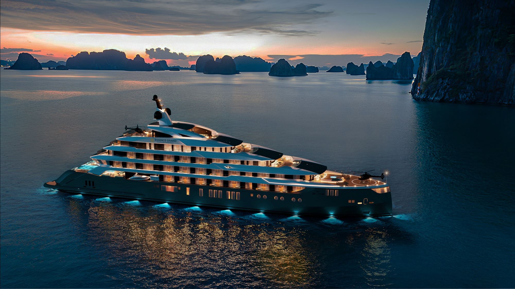Essence Grand (La Siesta Superyacht) en Halong
