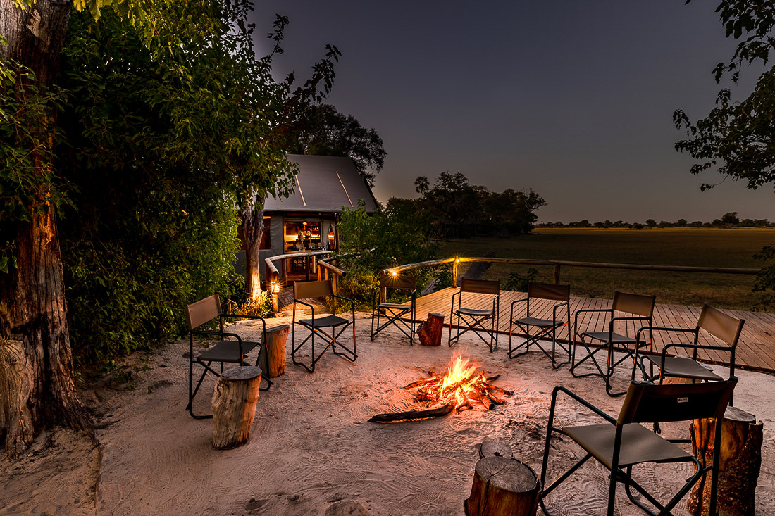 Mokolwane en Delta Okavango