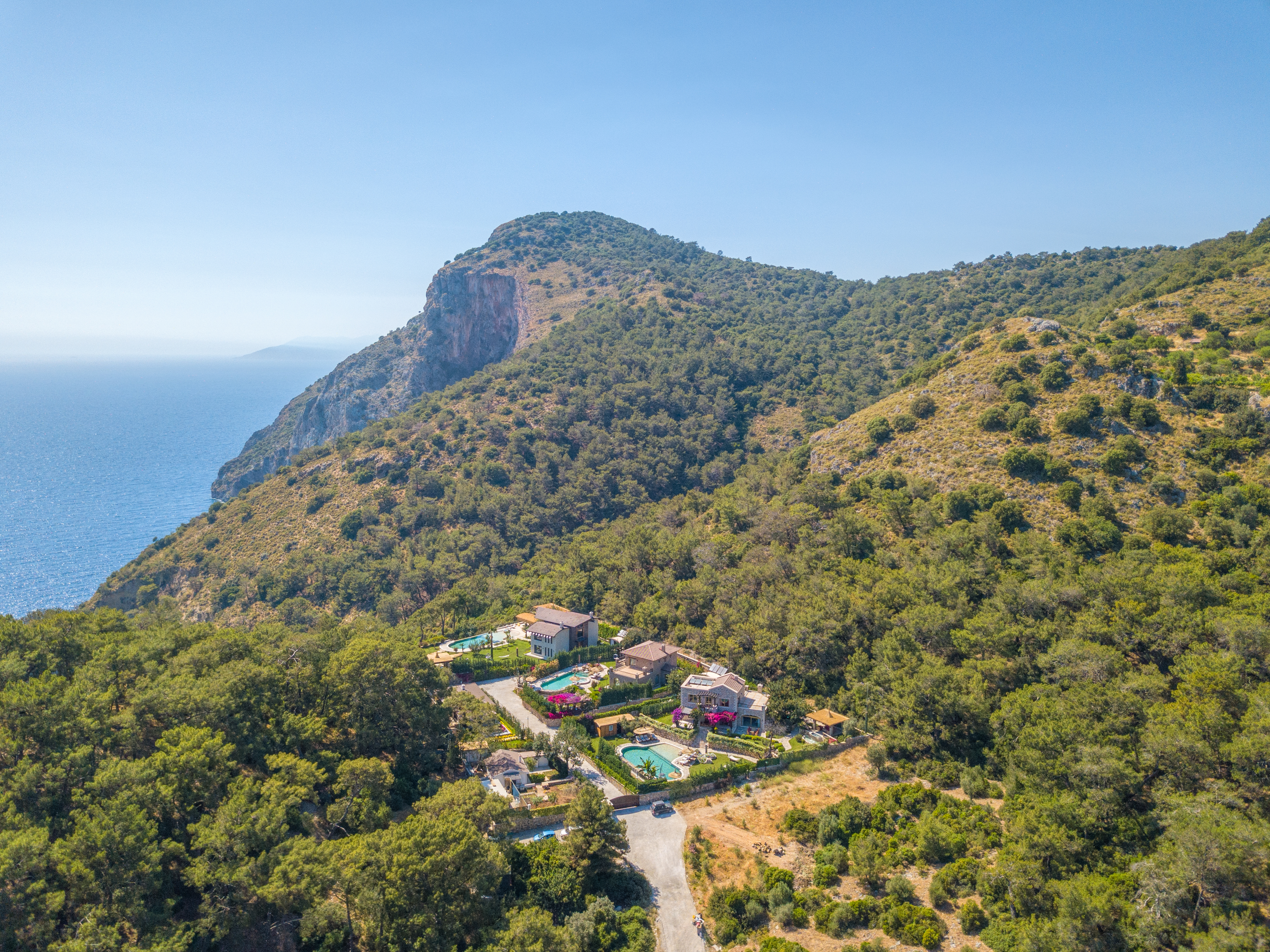 Gokce gemile peninsula estate aerial landscape