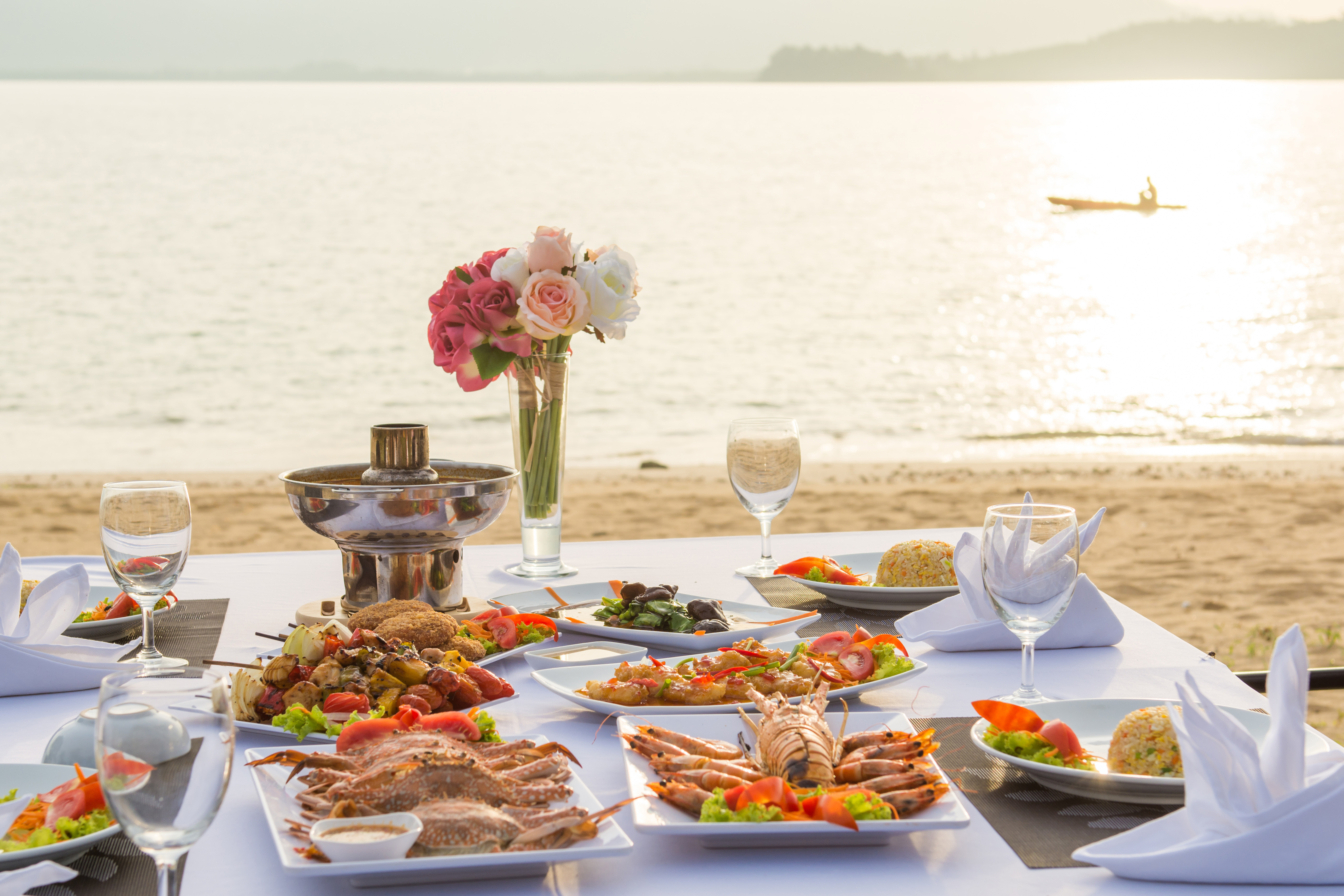 Gokce gemile private chef seaside sunset dining